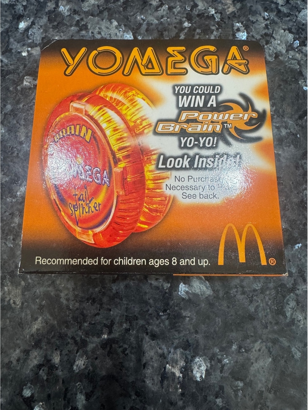 2000 McDonald's Vintage Yomega #3 XBrain Tailspinner Orange